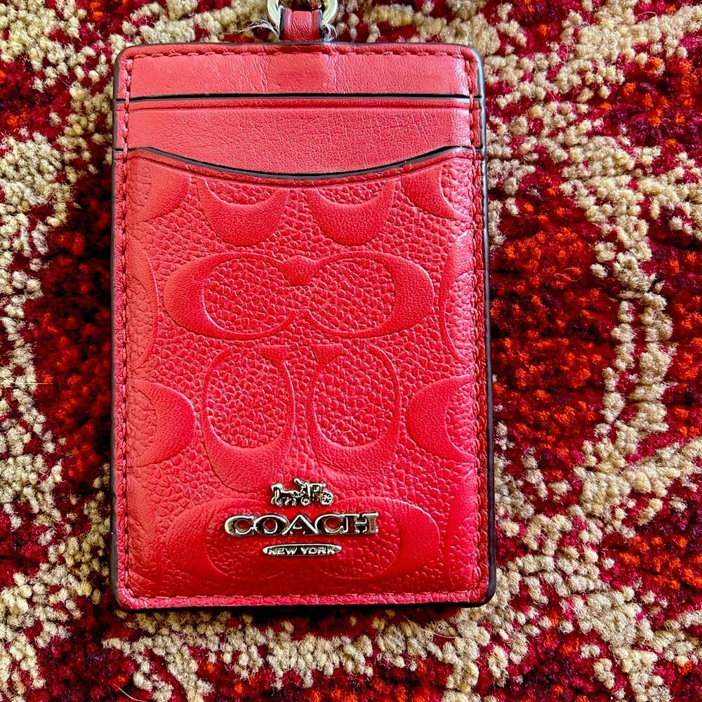✨RED COACH LANYARD✨